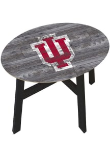 Red Indiana Hoosiers Logo Heritage Side End Table
