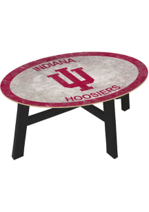 Indiana Hoosiers Team Color Logo Red Coffee Table