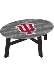 Indiana Hoosiers Distressed Wood Red Coffee Table