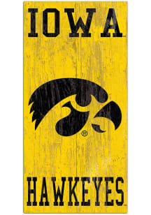 Iowa Hawkeyes Heritage Logo 6x12 Sign