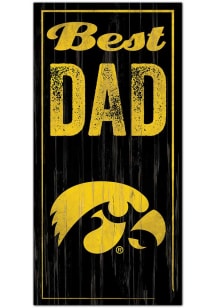 Iowa Hawkeyes Best Dad Sign