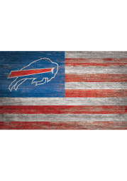 Buffalo Bills Distressed Flag 11x19 Sign