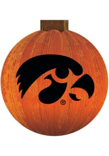 Iowa Hawkeyes Halloween Pumpkin Sign