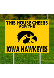 Iowa Hawkeyes This House Cheers For Yard Sign