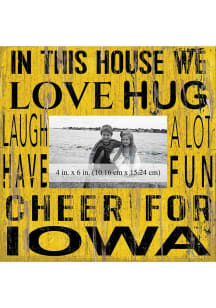 Iowa Hawkeyes In This House 10x10 Picture Frame