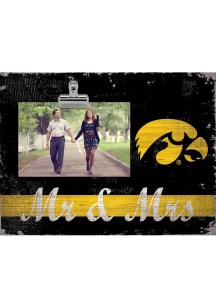 Iowa Hawkeyes Mr and Mrs Clip Picture Frame
