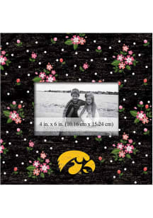 Iowa Hawkeyes Floral Picture Frame