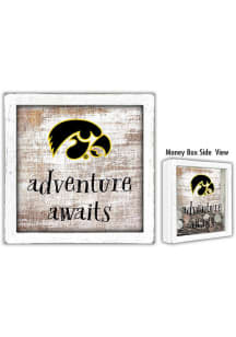 Iowa Hawkeyes Adventure Awaits Box Sign