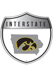 Iowa Hawkeyes Patriotic Interstate Metal Sign