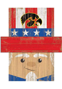 Iowa Hawkeyes Patriotic Head Sign