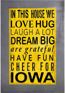 Iowa Hawkeyes In This House Picture Frame