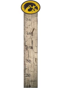 Black Iowa Hawkeyes Growth Chart Sign