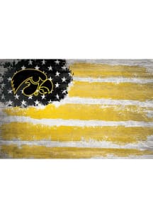 Iowa Hawkeyes Flag 17x26 Sign
