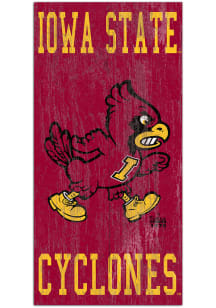 Iowa State Cyclones Heritage Logo 6x12 Sign