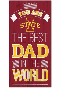 Iowa State Cyclones Best Dad in the World Sign
