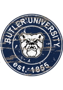 Butler Bulldogs Established Date Circle 24 Inch Sign