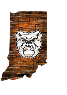 Butler Bulldogs Distressed State 24 Inch Sign