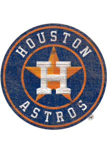 Houston Astros Distressed Logo Cutout Sign