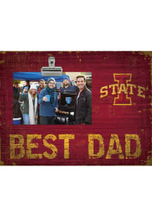 Iowa State Cyclones Best Dad Clip Picture Frame