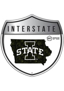 Iowa State Cyclones 12in OHT Camo Interstate Sign