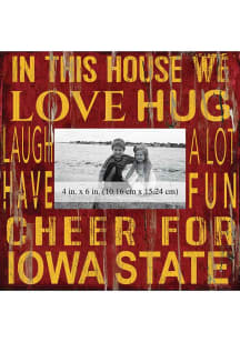 Iowa State Cyclones In This House 10x10 Picture Frame
