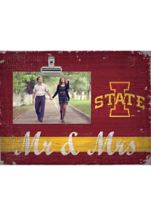Iowa State Cyclones Mr and Mrs Clip Picture Frame