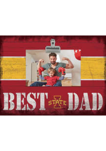 Iowa State Cyclones Best Dad Clip Picture Frame