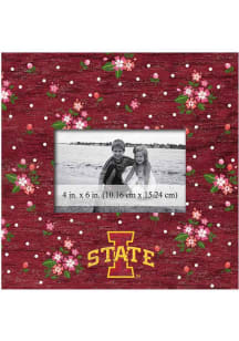 Iowa State Cyclones Floral Picture Frame