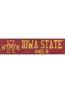 Iowa State Cyclones 6x24 Sign