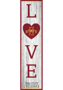 Iowa State Cyclones 24 Inch Love Leaner Sign
