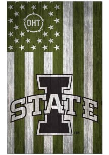 Iowa State Cyclones 11x19 OHT Military Flag Sign