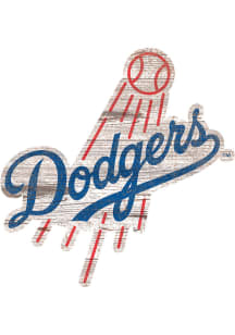 Los Angeles Dodgers Distressed Logo Cutout Sign