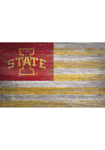 Iowa State Cyclones Distressed Flag Picture Frame