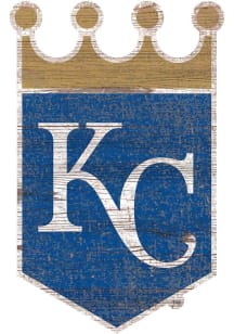 Kansas City Royals Distressed Logo Cutout Sign