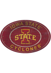 Iowa State Cyclones 46 Inch Heritage Oval Sign