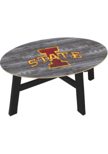 Iowa State Cyclones Distressed Wood Red Coffee Table