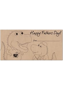Kansas Jayhawks Fathers Day Coloring Sign