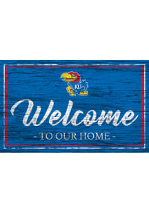 Kansas Jayhawks Welcome to our Home 6x12 Sign