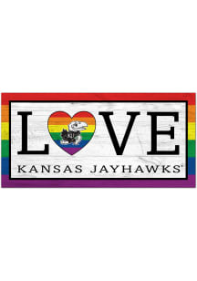 Kansas Jayhawks LGBTQ Love Sign