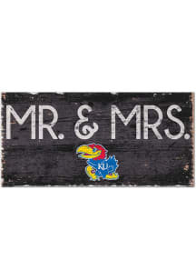 Kansas Jayhawks Mr and Mrs Sign