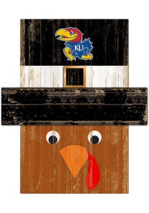Kansas Jayhawks Turkey Head 6x5 Sign