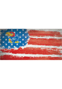 Kansas Jayhawks Flag 6x12 Sign