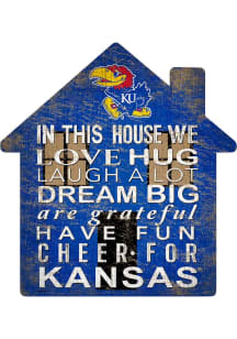 Kansas Jayhawks 12 inch House Sign