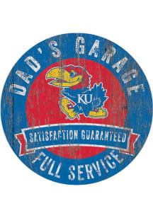 Kansas Jayhawks Dads Garage Sign
