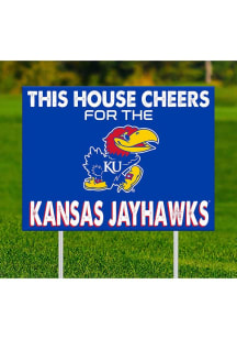Kansas Jayhawks This House Cheers For Yard Sign