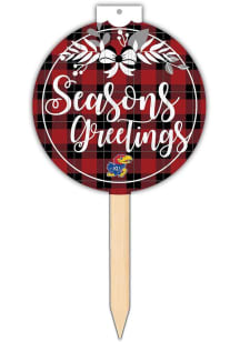 Kansas Jayhawks Seasons Greetings Sign