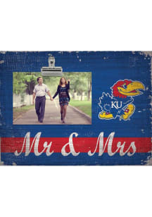 Kansas Jayhawks Mr and Mrs Clip Picture Frame