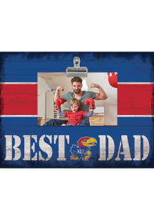 Kansas Jayhawks Best Dad Clip Picture Frame