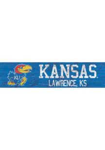 Kansas Jayhawks 6x24 Sign