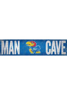 Kansas Jayhawks Man Cave 6x24 Sign